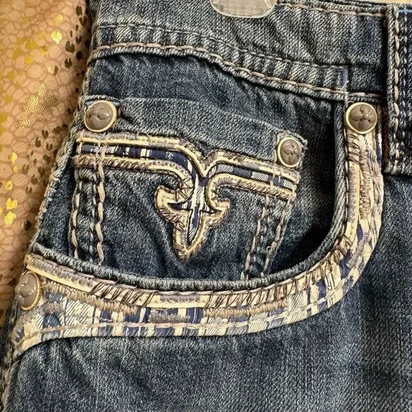 Rock Revival Men's Adriel SJ400 Slim Straight Jeans Size 38 - Picture 7 of 14